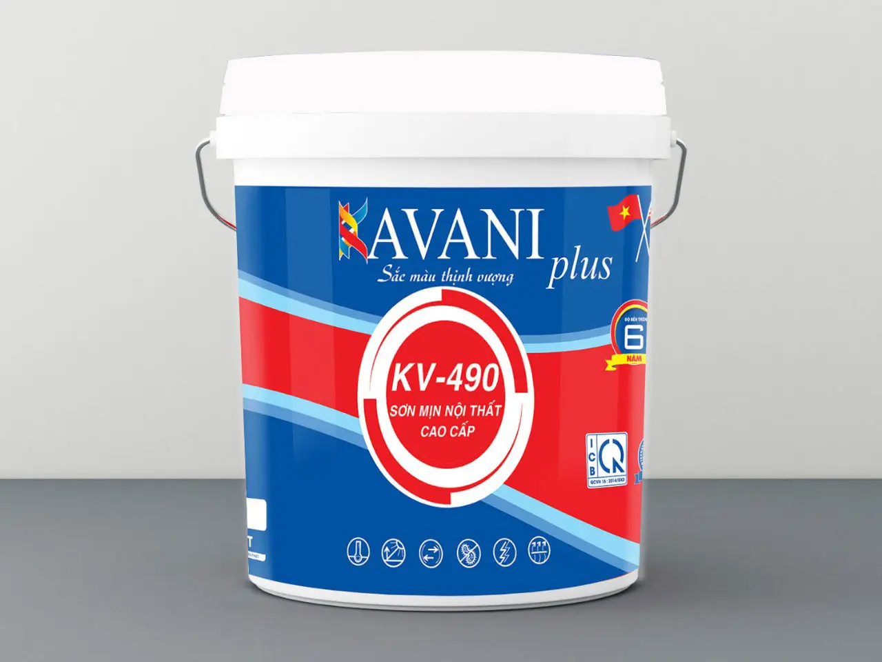 Sơn mịn nội thất cao cấp KV-490